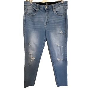 Lularoe Womens Sz 34 Simply Comfortable Jeans Stretch Distressed L-161367/ 12306